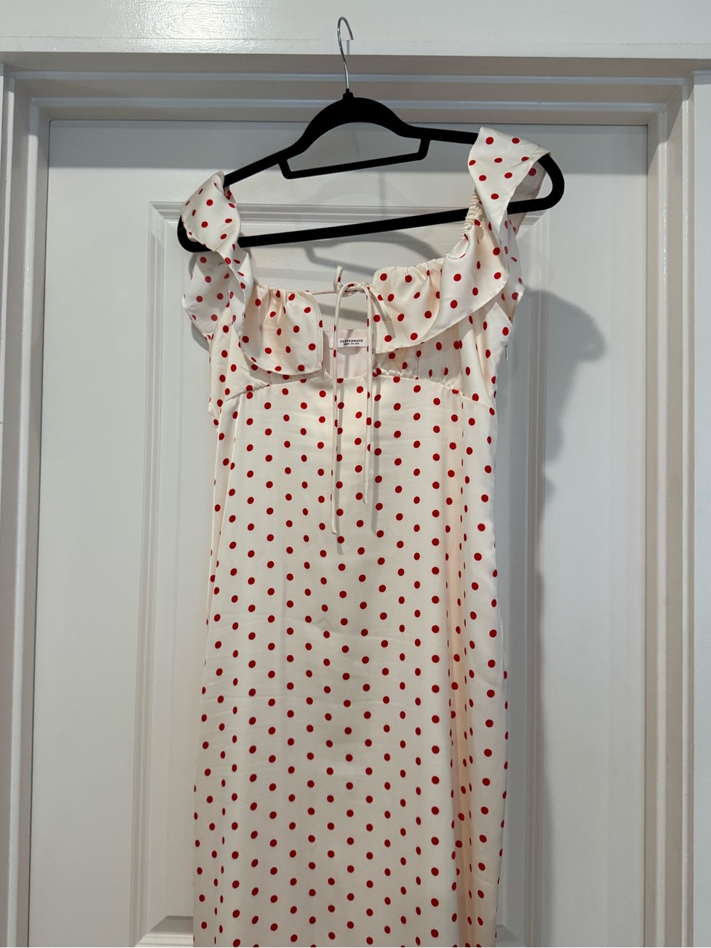 Peppermayo Scarlet Cherry Maxi Dress - Red Polka Dot - Picture 3 of 7